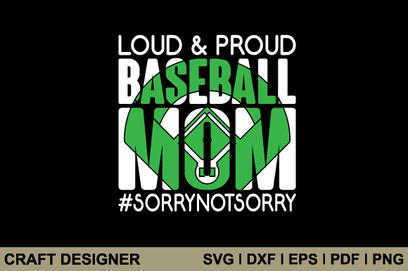 Loud Proud Baseball Mom Svg Cut File Review