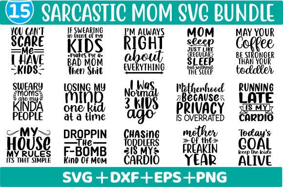 Sarcastic Mom SVG Bundle: A Designer's Review
