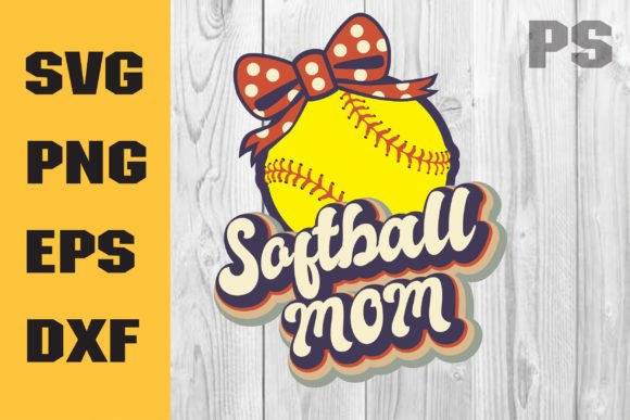 Softball Svg, Retro Softball Mom Svg Review